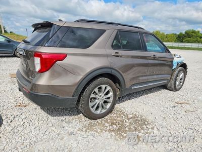 Trzecie zdjęcie samochodu z tyłu: 2021 FORD EXPLORER XLT VIN:1FMSK8DH6MGC46190 - miniatura