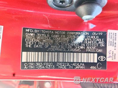 Zdjęcie 13 z 13 samochodu: 2020 TOYOTA COROLLA LE VIN:JTDEPRAE0LJ042845 - miniatura