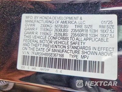 Zdjęcie 12 z 12 samochodu: 2025 HONDA CR-V SPORT-L VIN:7FARS6H89SE067168 - miniatura
