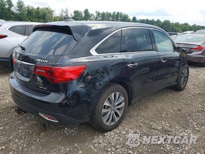 Trzecie zdjęcie samochodu z tyłu: 2016 ACURA MDX TECHNOLOGY VIN:5FRYD4H6XGB041589 - miniatura