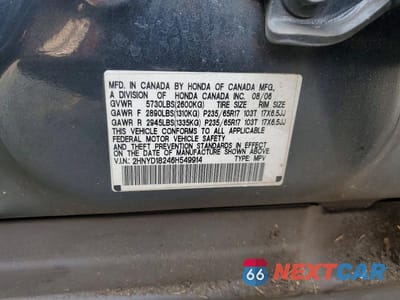 Zdjęcie 13 z 13 samochodu: 2006 ACURA MDX VIN:2HNYD18246H549914 - miniatura