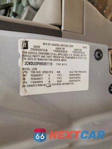 Zdjęcie 13 z 13 samochodu: 2006 CHEVROLET EQUINOX LT VIN:2CNDL63F866051110 - miniatura