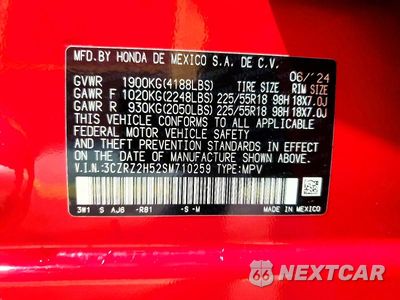 Zdjęcie 13 z 13 samochodu: 2025 HONDA HR-V SPORT VIN:3CZRZ2H52SM710259 - miniatura