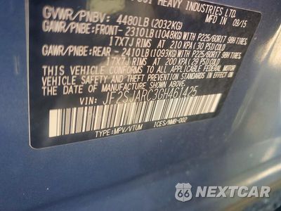 Zdjęcie 13 z 13 samochodu: 2016 SUBARU FORESTER 2.5I LIMITED VIN:JF2SJARC3GH461425 - miniatura
