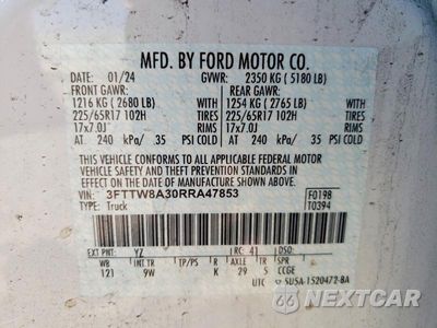 Zdjęcie 14 z 14 samochodu: 2024 FORD MAVERICK XL VIN:3FTTW8A30RRA47853 - miniatura
