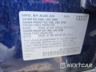 Zdjęcie 13 z 13 samochodu: 2024 AUDI Q5 PREMIUM PLUS 45 VIN:WA1EAAFY8R2097448 - miniatura