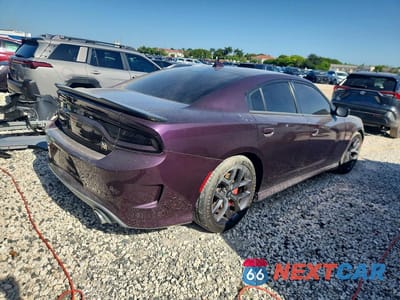 Trzecie zdjęcie samochodu z tyłu: 2021 DODGE CHARGER SCAT PACK VIN:2C3CDXGJ6MH611682 - miniatura