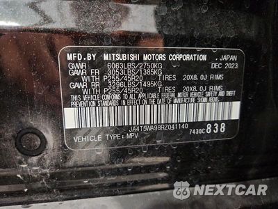 Zdjęcie 13 z 13 samochodu: 2024 MITSUBISHI OUTLANDER SEL VIN:JA4T5WA98RZ041140 - miniatura