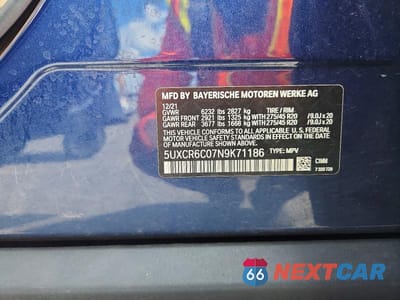 Zdjęcie 13 z 13 samochodu: 2022 BMW X5 XDRIVE40I VIN:5UXCR6C07N9K71186 - miniatura