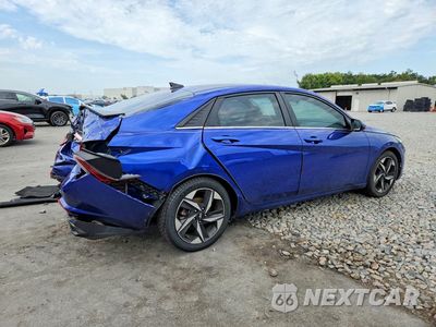 Trzecie zdjęcie samochodu z tyłu: 2021 HYUNDAI ELANTRA LIMITED VIN:5NPLP4AG7MH009007 - miniatura