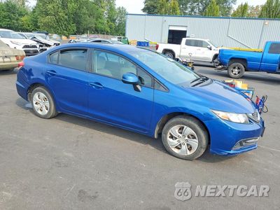 Czwarte zdjęcie samochodu z boku: 2013 HONDA CIVIC LX VIN:19XFB2F54DE289285 - miniatura