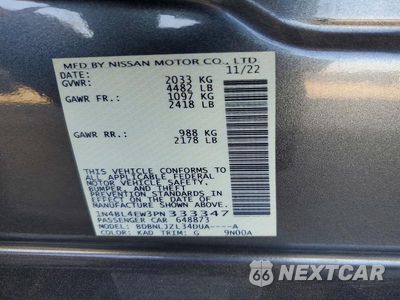 Zdjęcie 12 z 12 samochodu: 2023 NISSAN ALTIMA SL VIN:1N4BL4EW3PN333347 - miniatura