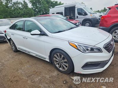 Czwarte zdjęcie samochodu z boku: 2016 HYUNDAI SONATA LIMITED VIN:5NPE34AF1GH310713 - miniatura
