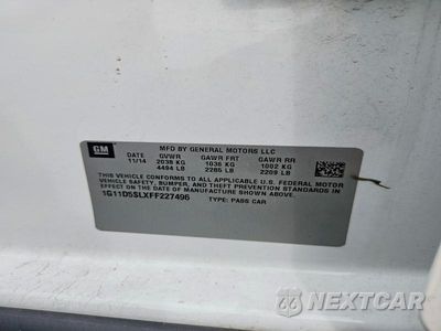 Zdjęcie 12 z 12 samochodu: 2015 CHEVROLET MALIBU 2LT VIN:1G11D5SLXFF227496 - miniatura
