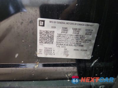 Zdjęcie 13 z 13 samochodu: 2020 CHEVROLET EQUINOX LT VIN:2GNAXVEX0L6177945 - miniatura