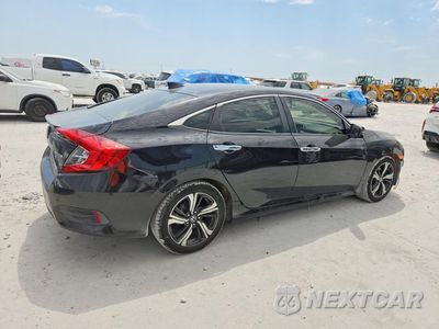 Trzecie zdjęcie samochodu z tyłu: 2018 HONDA CIVIC TOURING VIN:JHMFC1F98JX024356 - miniatura