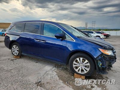 Czwarte zdjęcie samochodu z boku: 2015 HONDA ODYSSEY EXL VIN:5FNRL5H60FB101764 - miniatura
