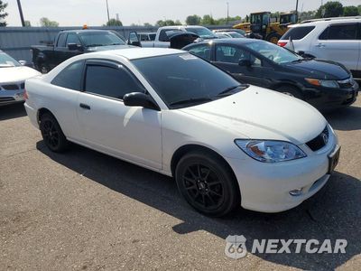 Czwarte zdjęcie samochodu z boku: 2005 HONDA CIVIC DX VP VIN:1HGEM22135L070594 - miniatura