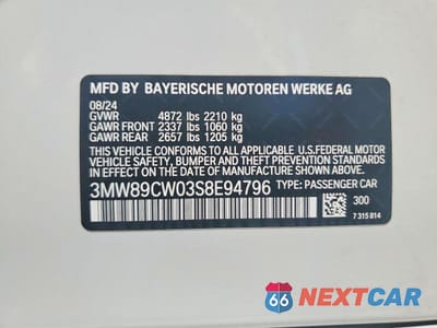Zdjęcie 12 z 12 samochodu: 2025 BMW 330XI VIN:3MW89CW03S8E94796 - miniatura