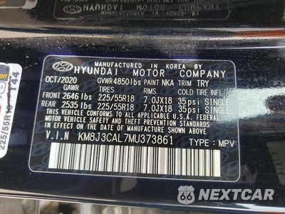 Zdjęcie 13 z 13 samochodu: 2021 HYUNDAI TUCSON ULTIMATE VIN:KM8J3CAL7MU373861 - miniatura