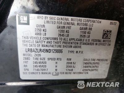 Zdjęcie 14 z 14 samochodu: 2022 BUICK ENVISION PREFERRED VIN:LRBAZLR49ND129886 - miniatura