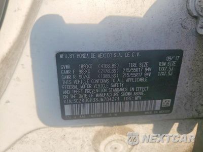 Zdjęcie 14 z 14 samochodu: 2018 HONDA HR-V LX VIN:3CZRU6H38JM704274 - miniatura