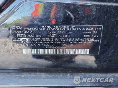 Zdjęcie 13 z 13 samochodu: 2017 HYUNDAI SONATA SPORT VIN:5NPE34AF2HH569860 - miniatura