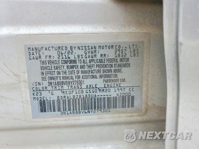 Zdjęcie 12 z 12 samochodu: 2022 NISSAN SENTRA S VIN:3N1AB8BV6NY279301 - miniatura