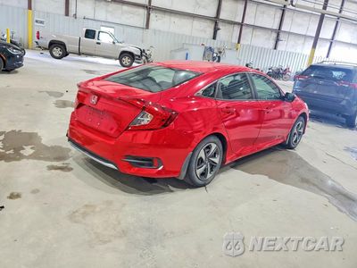 Trzecie zdjęcie samochodu z tyłu: 2021 HONDA CIVIC LX VIN:2HGFC2F63MH542236 - miniatura