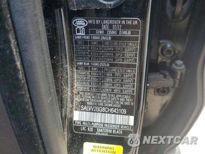 Zdjęcie 13 z 13 samochodu: 2012 LAND ROVER RANGE ROVER EVOQUE PRESTIGE PREMIUM VIN:SALVV2BG8CH643109 - miniatura