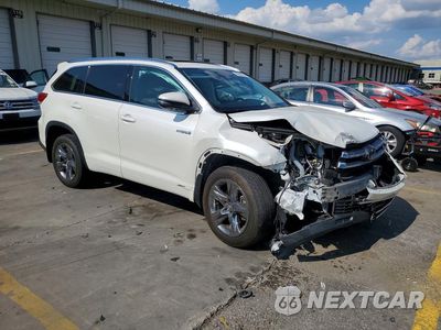 Czwarte zdjęcie samochodu z boku: 2019 TOYOTA HIGHLANDER HYBRID LIMITED PLATINUM VIN:5TDDGRFH3KS071241 - miniatura