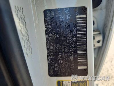 Zdjęcie 12 z 12 samochodu: 2015 KIA OPTIMA LX VIN:KNAGM4A78F5586879 - miniatura