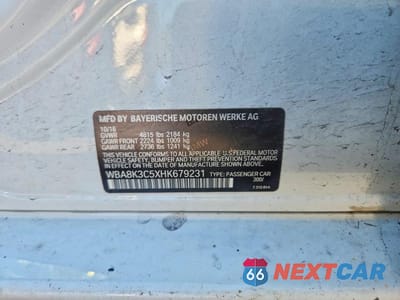 Zdjęcie 12 z 12 samochodu: 2017 BMW 330 XI VIN:WBA8K3C5XHK679231 - miniatura