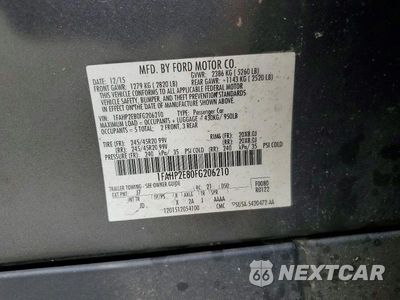 Zdjęcie 13 z 13 samochodu: 2015 FORD TAURUS SEL VIN:1FAHP2E80FG206210 - miniatura