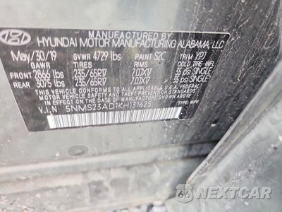 Zdjęcie 13 z 13 samochodu: 2019 HYUNDAI SANTA FE SE VIN:5NMS23AD1KH131625 - miniatura