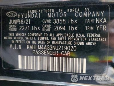 Zdjęcie 12 z 12 samochodu: 2022 HYUNDAI ELANTRA VIN:KMHLM4AG3NU219020 - miniatura