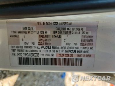 Zdjęcie 12 z 12 samochodu: 2018 MAZDA 6 TOURING VIN:JM1GL1VM0J1300933 - miniatura