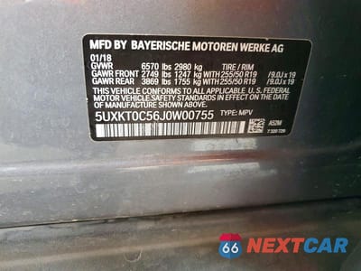 Zdjęcie 12 z 12 samochodu: 2018 BMW X5 XDR40E VIN:5UXKT0C56J0W00755 - miniatura