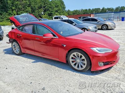 Czwarte zdjęcie samochodu z boku: 2020 TESLA MODEL S VIN:5YJSA1E47LF367670 - miniatura