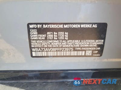 Zdjęcie 12 z 12 samochodu: 2023 BMW 430XI GRAN COUPE VIN:WBA73AV08PFP23975 - miniatura