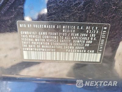 Zdjęcie 12 z 12 samochodu: 2023 VOLKSWAGEN JETTA S VIN:3VW5M7BU8PM020102 - miniatura