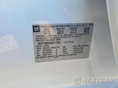 Zdjęcie 12 z 12 samochodu: 2016 GMC SIERRA C1500 SLE VIN:3GTP1MECXGG117662 - miniatura