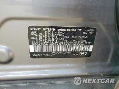 Zdjęcie 13 z 13 samochodu: 2022 MITSUBISHI OUTLANDER SPORT ES VIN:JA4APUAU5NU002801 - miniatura