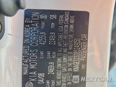 Zdjęcie 12 z 12 samochodu: 2008 KIA OPTIMA LX VIN:KNAGE123285249151 - miniatura