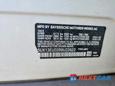 Zdjęcie 13 z 13 samochodu: 2024 BMW X5 SDRIVE 40I VIN:5UX13EU02R9U22622 - miniatura