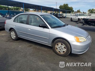 Czwarte zdjęcie samochodu z boku: 2003 HONDA CIVIC LX VIN:2HGES16593H510373 - miniatura
