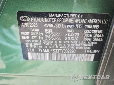 Zdjęcie 14 z 14 samochodu: 2026 HYUNDAI IONIQ 9 SEL VIN:7YAMUFS33TY002890 - miniatura