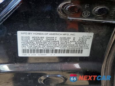 Zdjęcie 12 z 12 samochodu: 2019 ACURA ILX PREMIUM VIN:19UDE2F77KA003687 - miniatura
