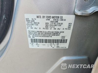 Zdjęcie 12 z 12 samochodu: 2014 FORD EDGE SE VIN:2FMDK3GC6EBA85716 - miniatura