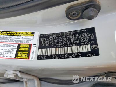 Zdjęcie 12 z 12 samochodu: 2022 TOYOTA CAMRY LE VIN:4T1C11AK7NU017082 - miniatura